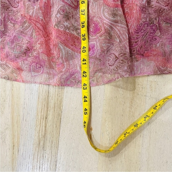 Misa Los Angeles pink chiffon midi dress in Muted Paisley - Picture 7 of 7